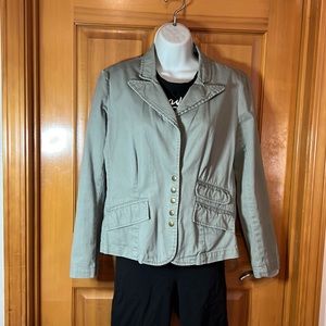 Caribbean Joe medium weight cotton jacket, 100% cotton, 3-front pockets